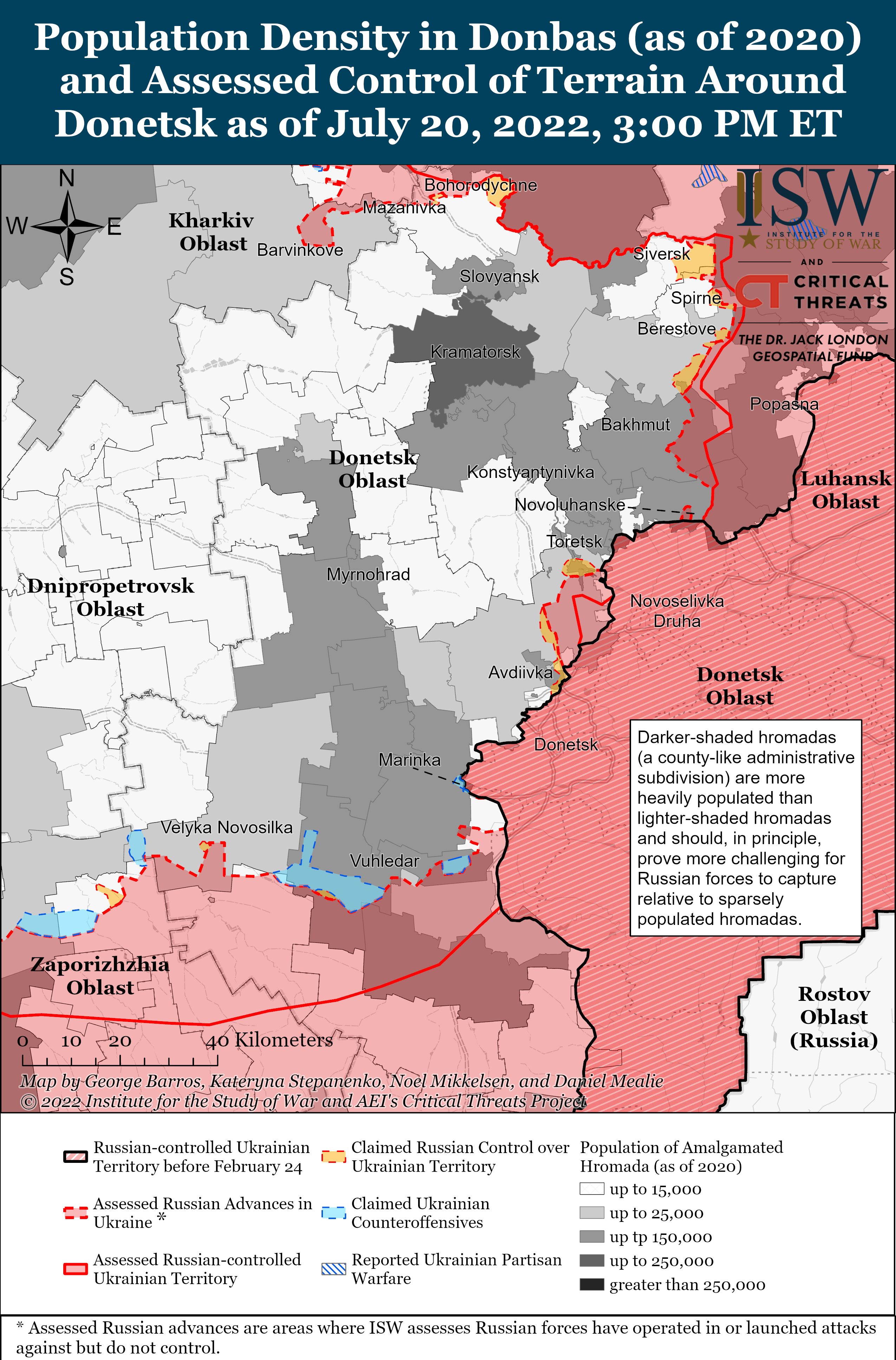 Russian Offensive Campaign Assessment, July 20 | Institute for the